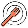 Aseguramos que reciben dos comidas nutritivas básicas al día