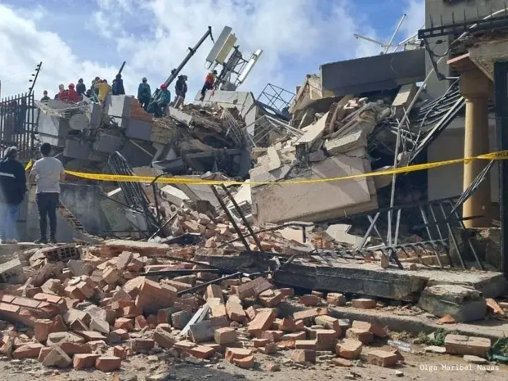 Edificio derrumbado por el terremoto de Venezuela